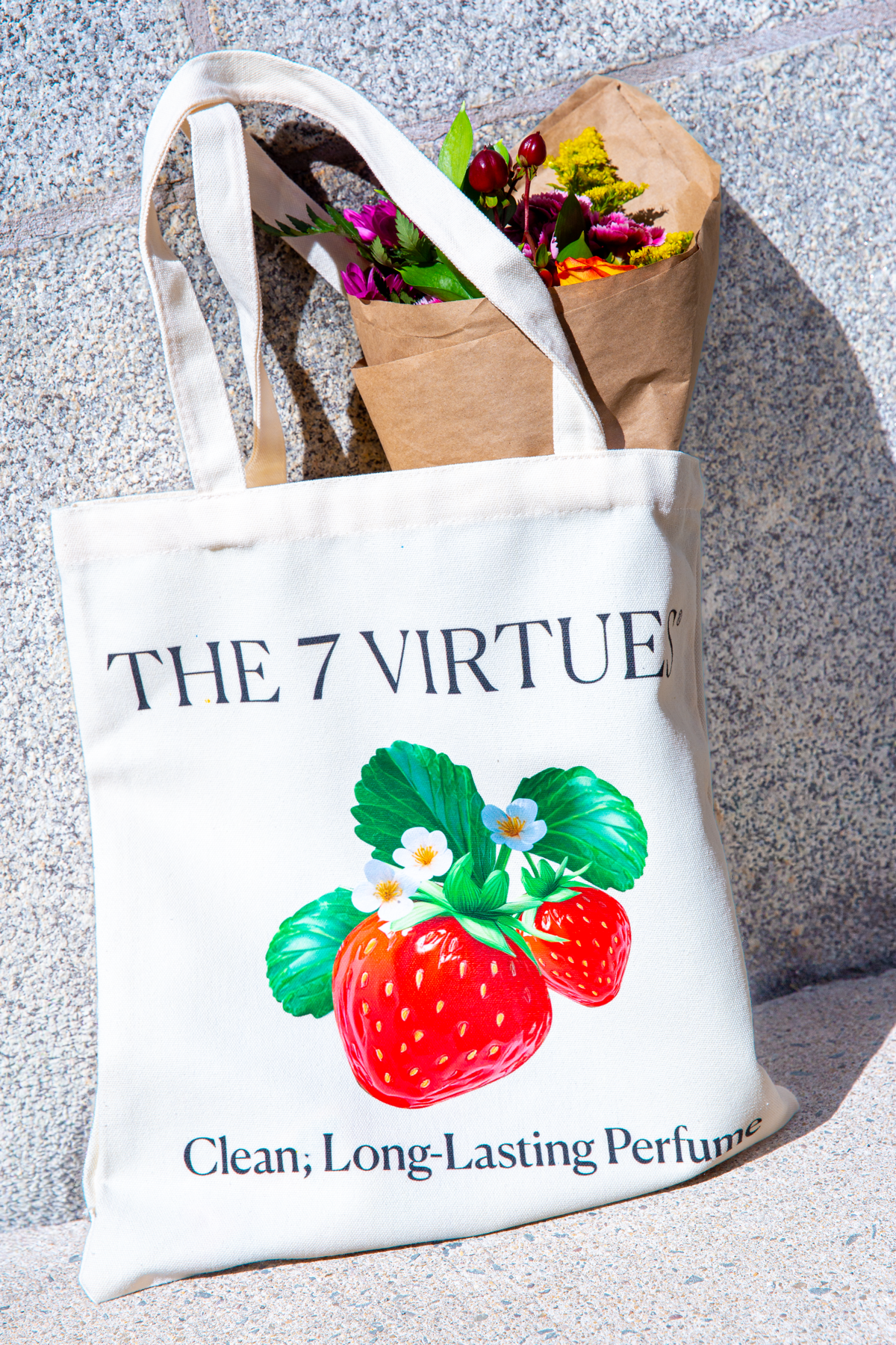 The 7 Virtues Strawberry Jam torba tote truskawkowa