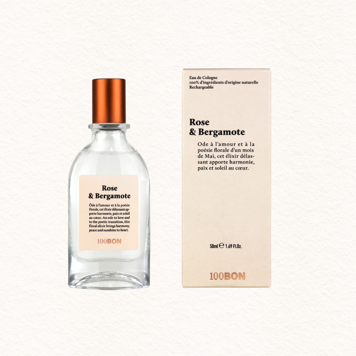 100BON Rose & Bergamote woda kolońska 50 ml różana