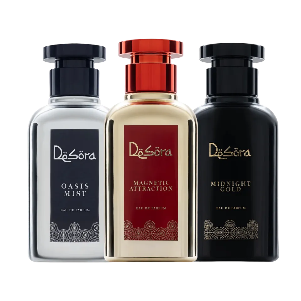 Desora Signature Trio woda perfumowana zestaw pełne flakony wanilia