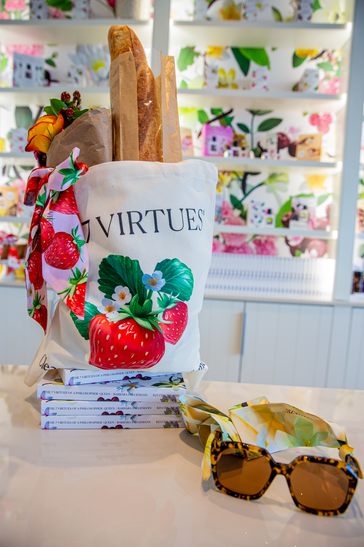 The 7 Virtues Strawberry Jam torba tote truskawkowa