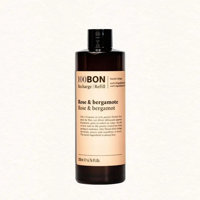 100BON Rose & Bergamote woda kolońska refill 200 ml różana