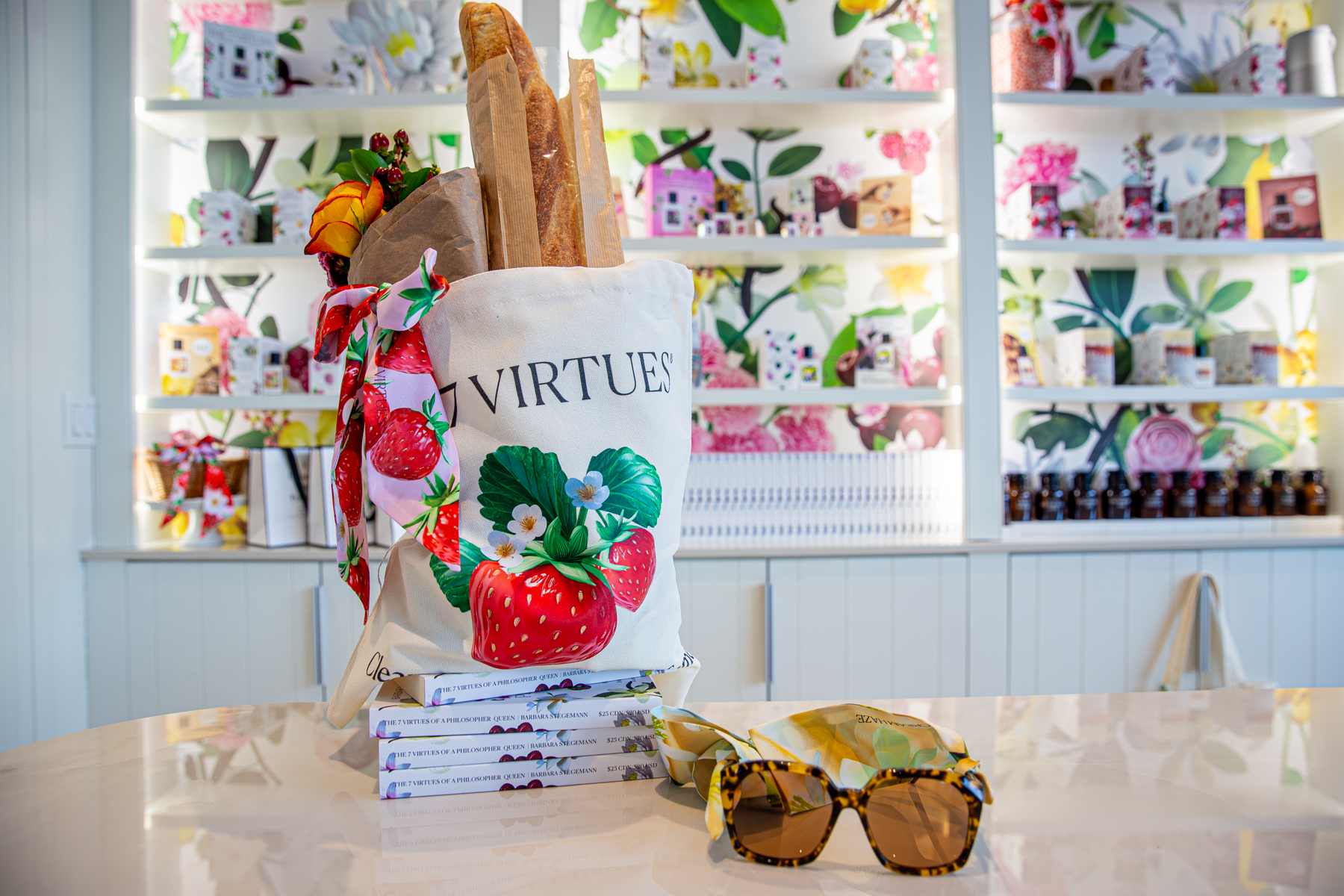 The 7 Virtues Strawberry Jam torba tote truskawkowa