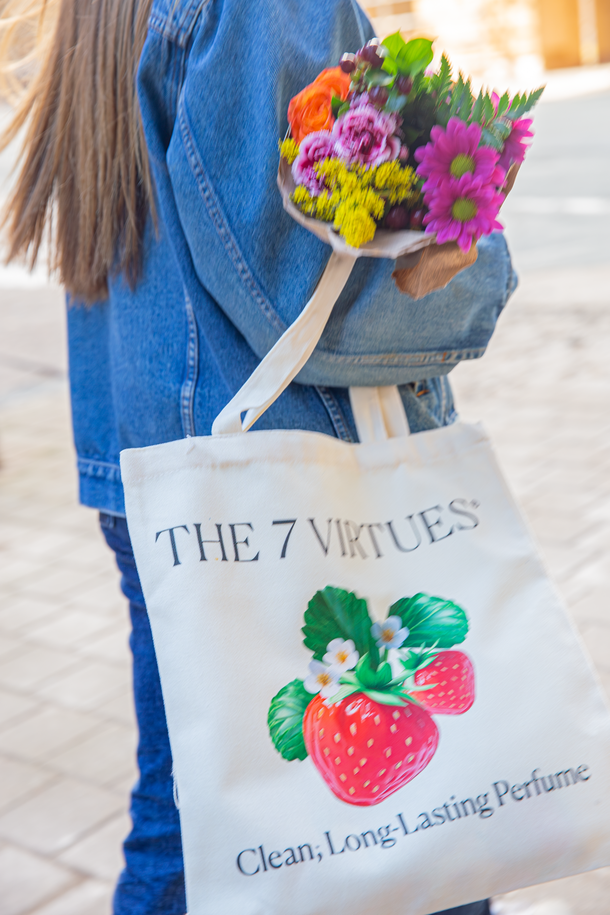 The 7 Virtues Strawberry Jam torba tote truskawkowa