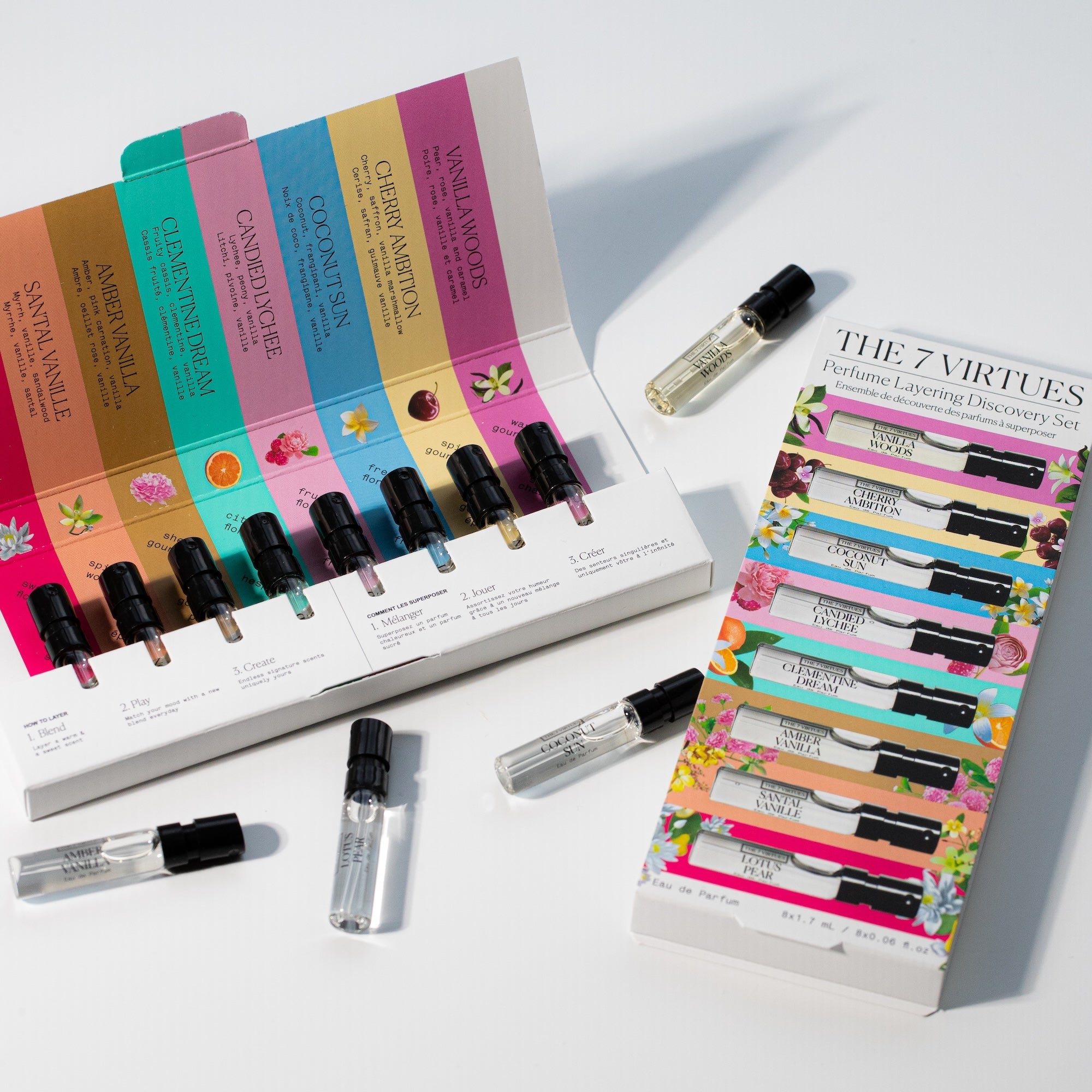The 7 Virtues Discovery Set próbki perfum 8 zapachów