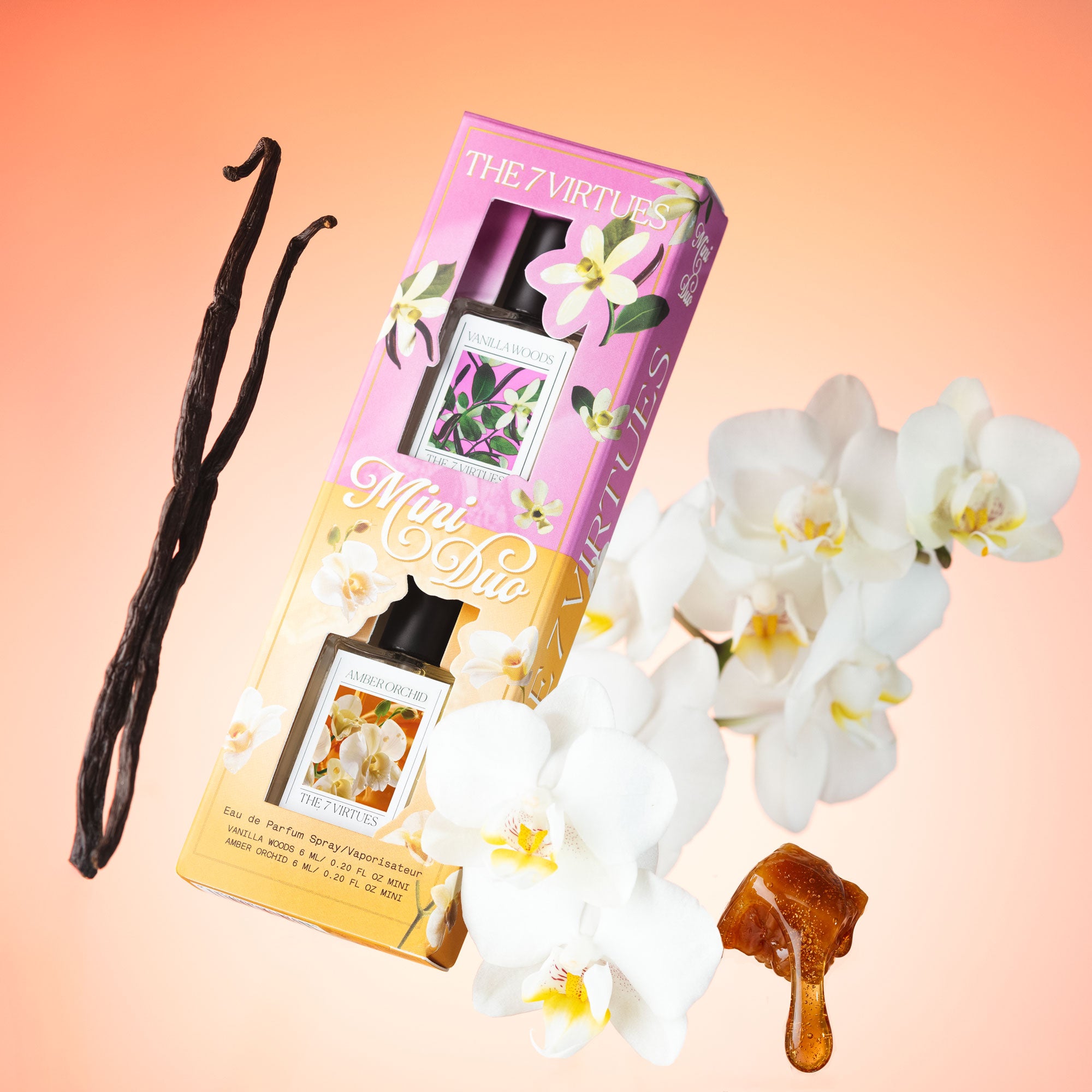 The 7 Virtues Mini-Duo perfumy zestaw waniliowe 2 szt