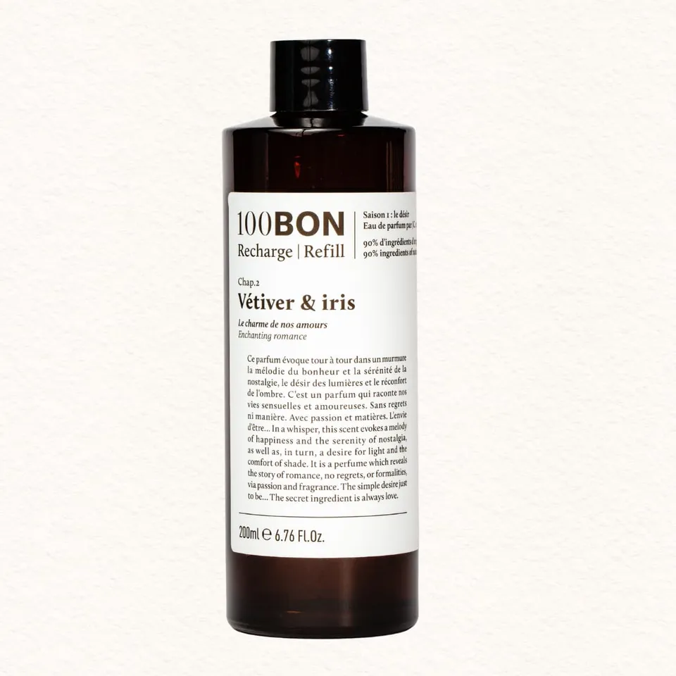 100BON Vetiver Iris woda perfumowana refill 200 ml drzewna