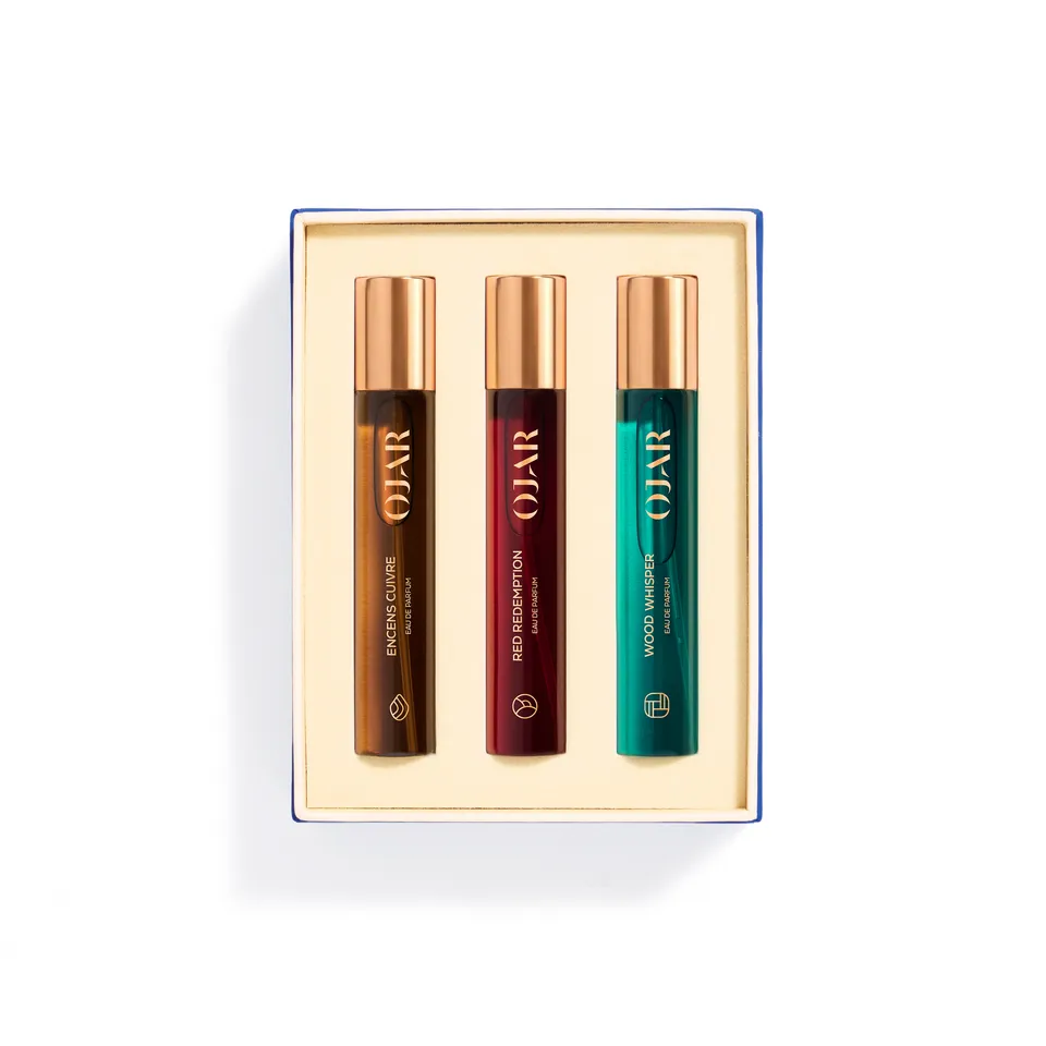Ojar Iconics Coffret zestaw perfum 3x15 ml drzewne